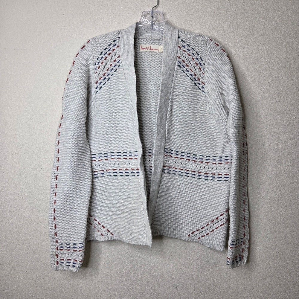 3 / $30‎ Love Hanna Andersson Knit Cardigan Open Front Nordic Stitch Women's XS